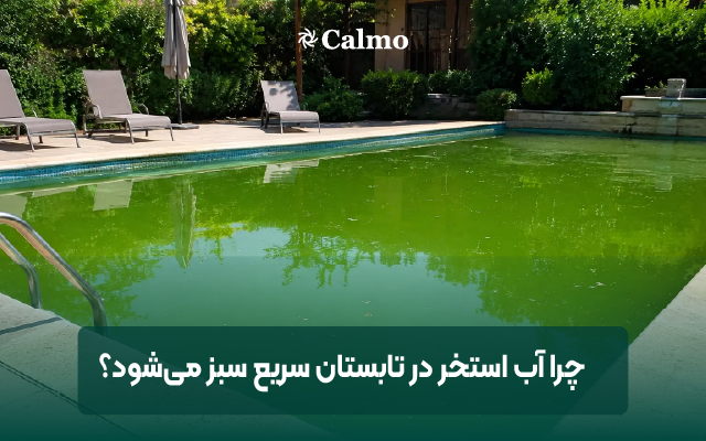 چرا در تابستان آب استخر سریع سبز میشود